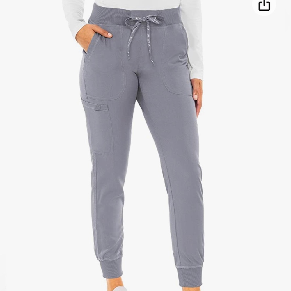 Gray pant scrubs joggers